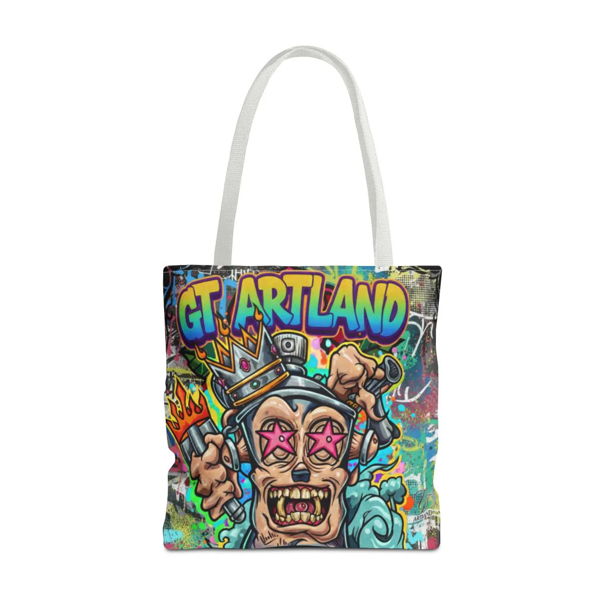 Spray Can King Art God Designer Tote Bag Designer | All-Over Print by GT Artland