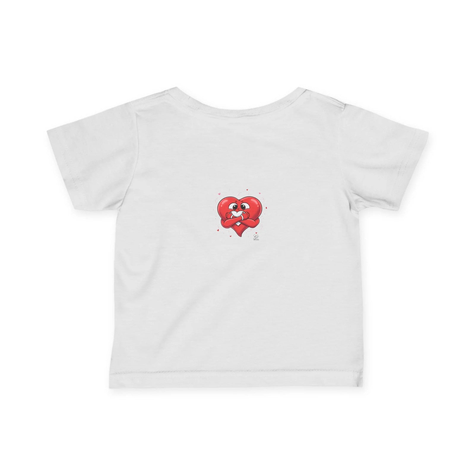 Cute Baby Heart Holding Heart Love Infant Fine Jersey Tee by GT Artland