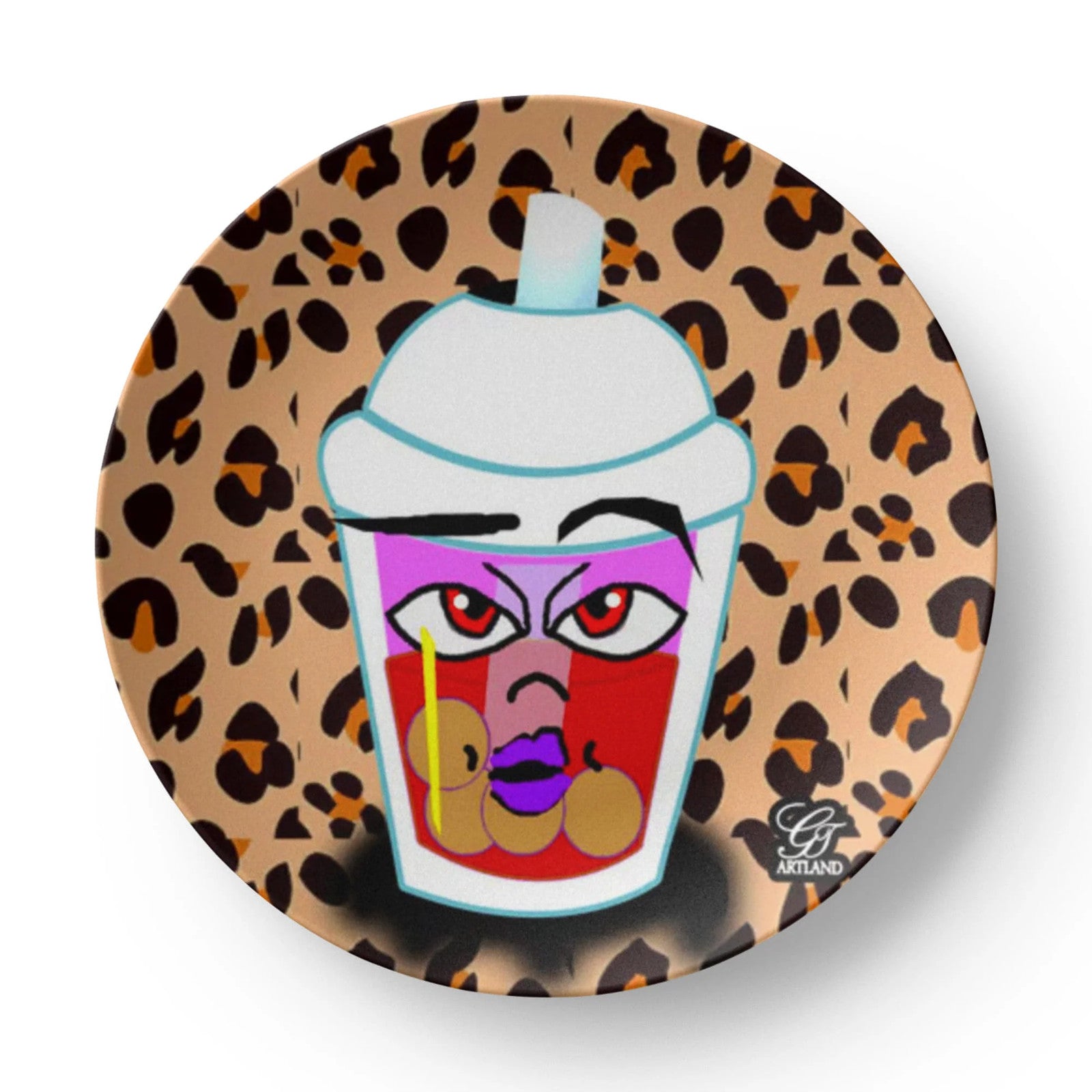 Bubble Tea GT #10 10” Plate by GT Artland