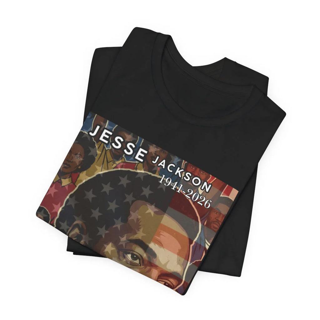 Historical Jesse Jackson Legacy Tribute American PRIDE 1941-2026 Afro Style