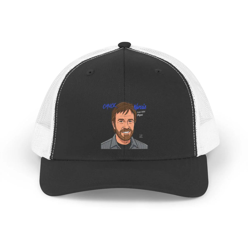 Chuck Norris Toon Designer Trucker Retro Hat by GT Artland