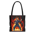 Flame Karate Fighter Chuck Norris Tote Bag | Martial Arts Fire Ninja