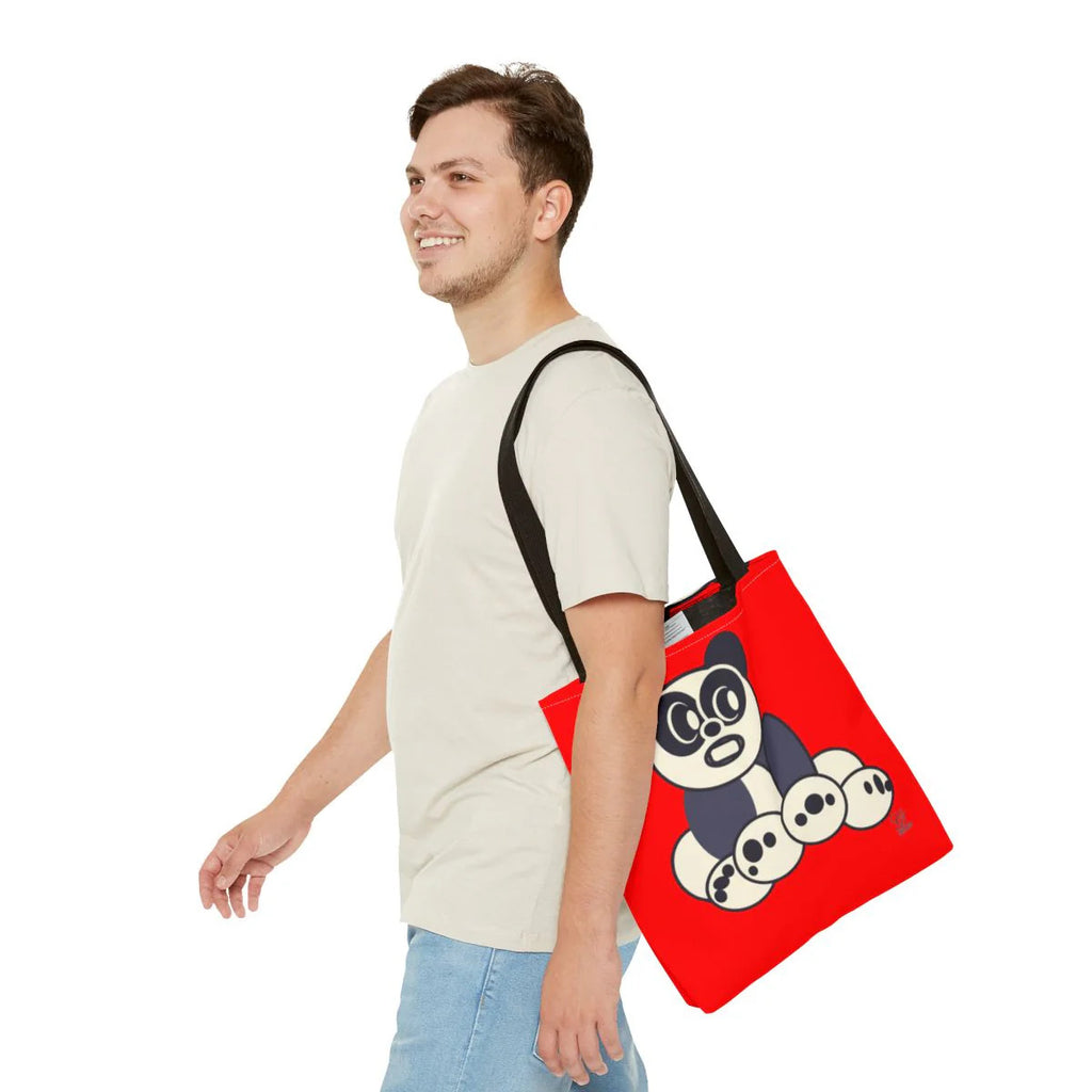 Urban Panda GT Red dye Designer Tote Bag Designer | All-Over Print by GT Artland