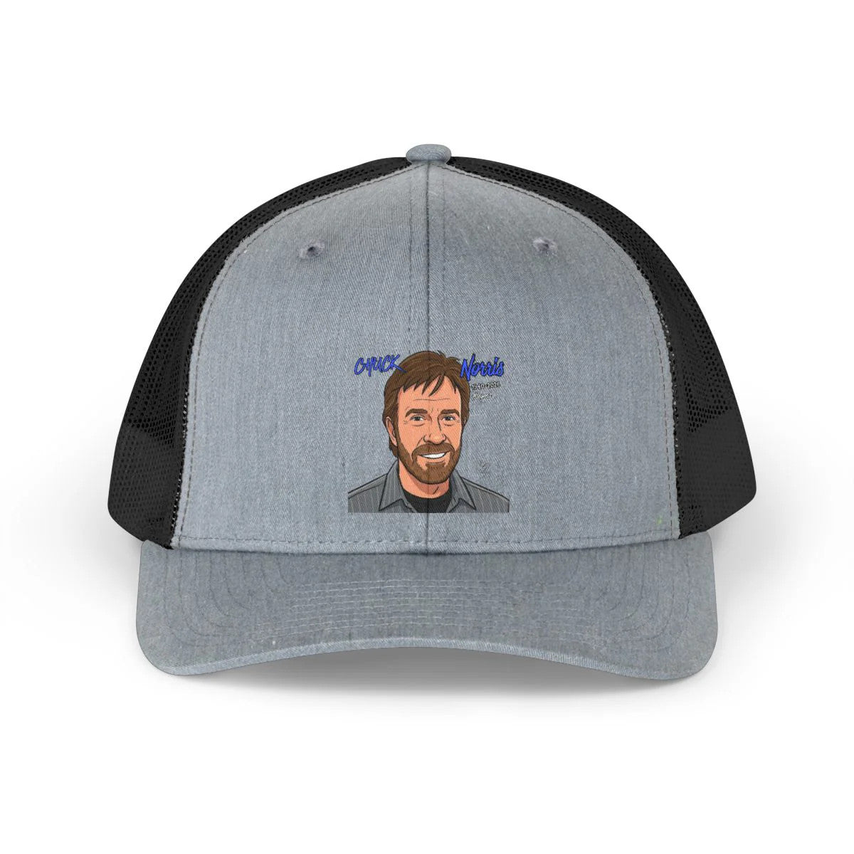 Chuck Norris Toon Designer Trucker Retro Hat by GT Artland