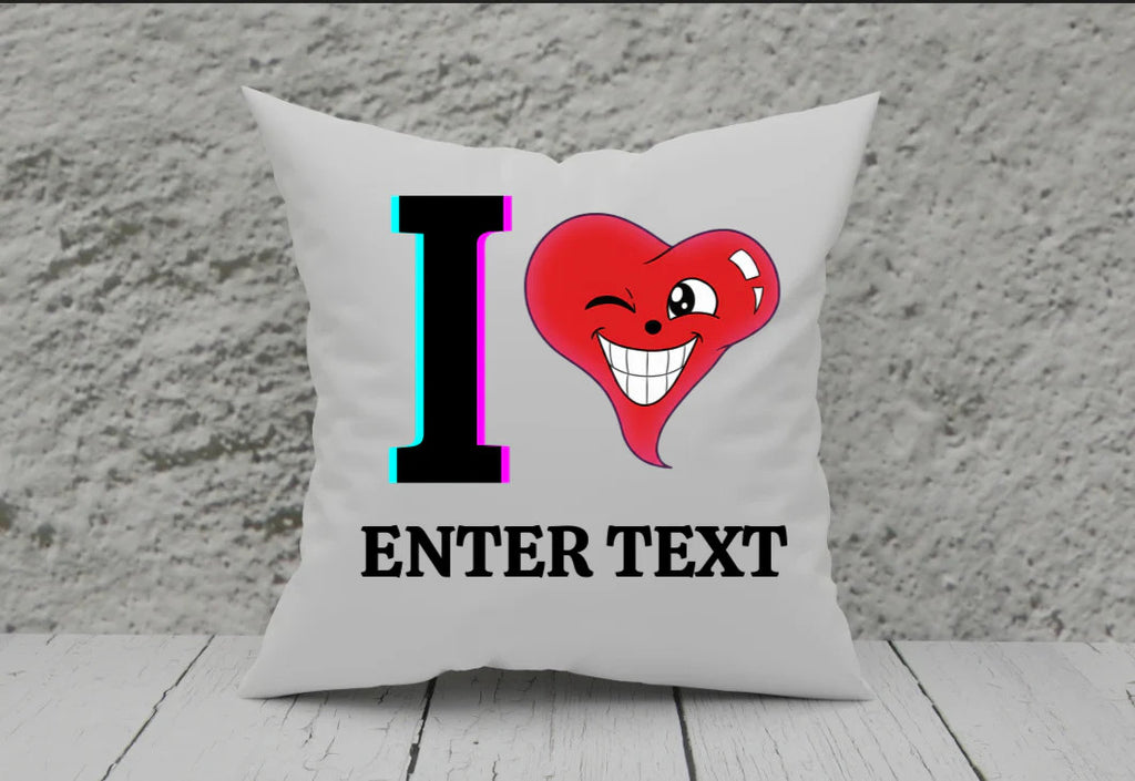 I ️ "Any Text" Personable Customizable Pillows by GT Artland
