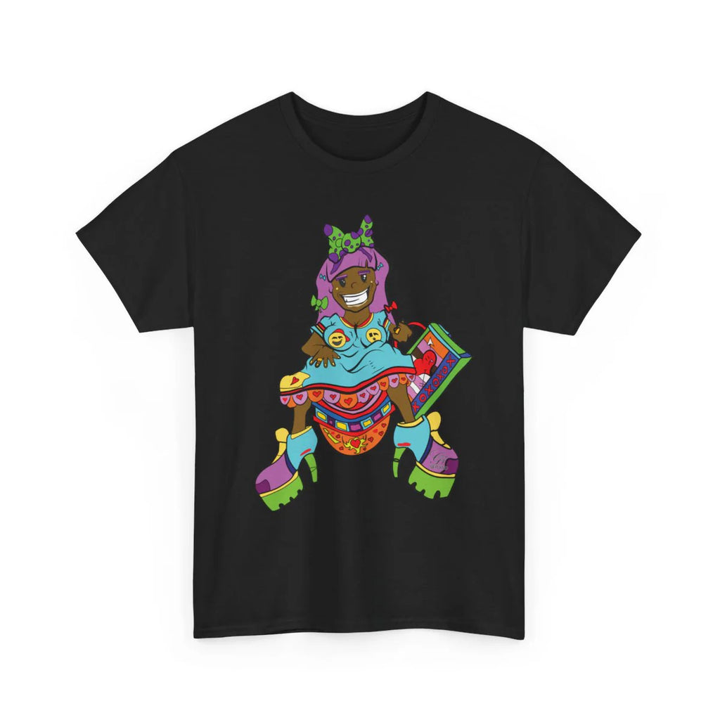 Ebony Designer urban girl Unisex style Heavy Cotton Tee BY GT ARTLAND