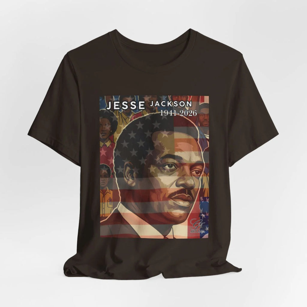 Historical Jesse Jackson Legacy Tribute American PRIDE 1941-2026 Afro Style