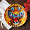 King GT Tiger Drool with Gold Chain Elite 10” Plate by GT Artland