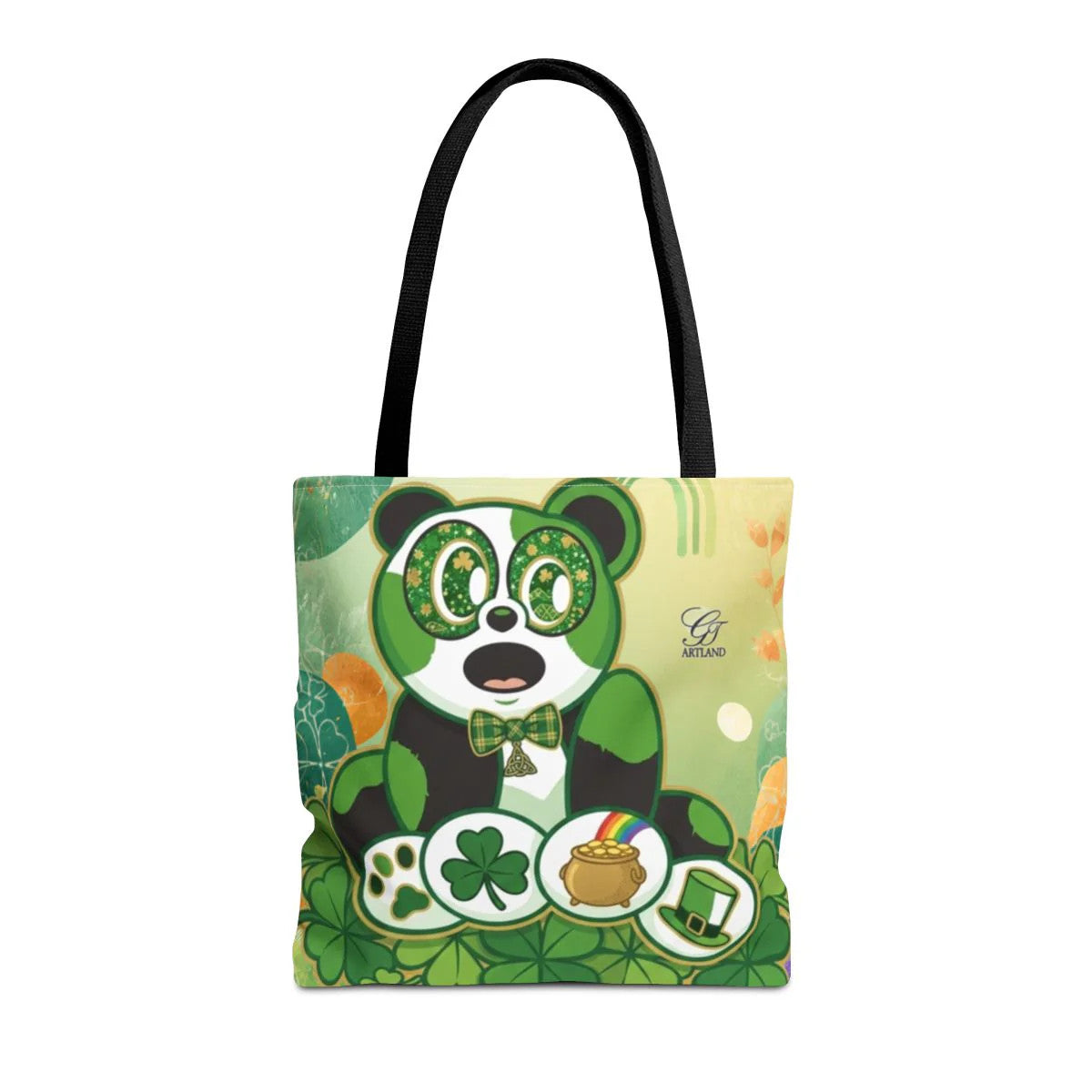 Irish Panda Urban Swag Designer Tote Bag by GT Artland