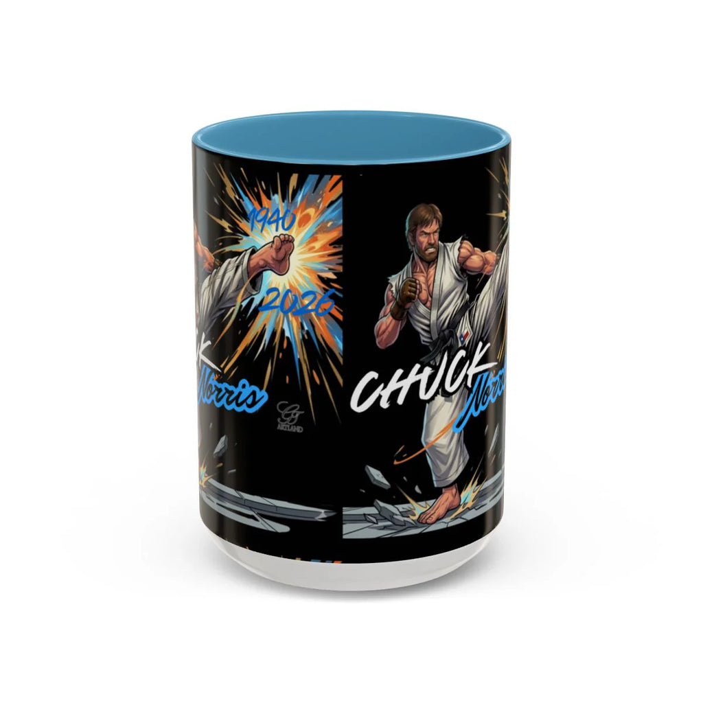 Chuck Norris Kick Poster Accent Coffee Mug (11, 15oz) by GT artland