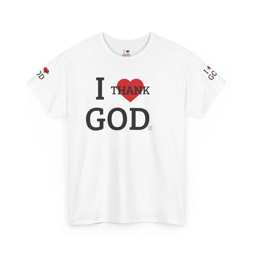 I Thank God Unisex Heavy Cotton Tee by GT Artland