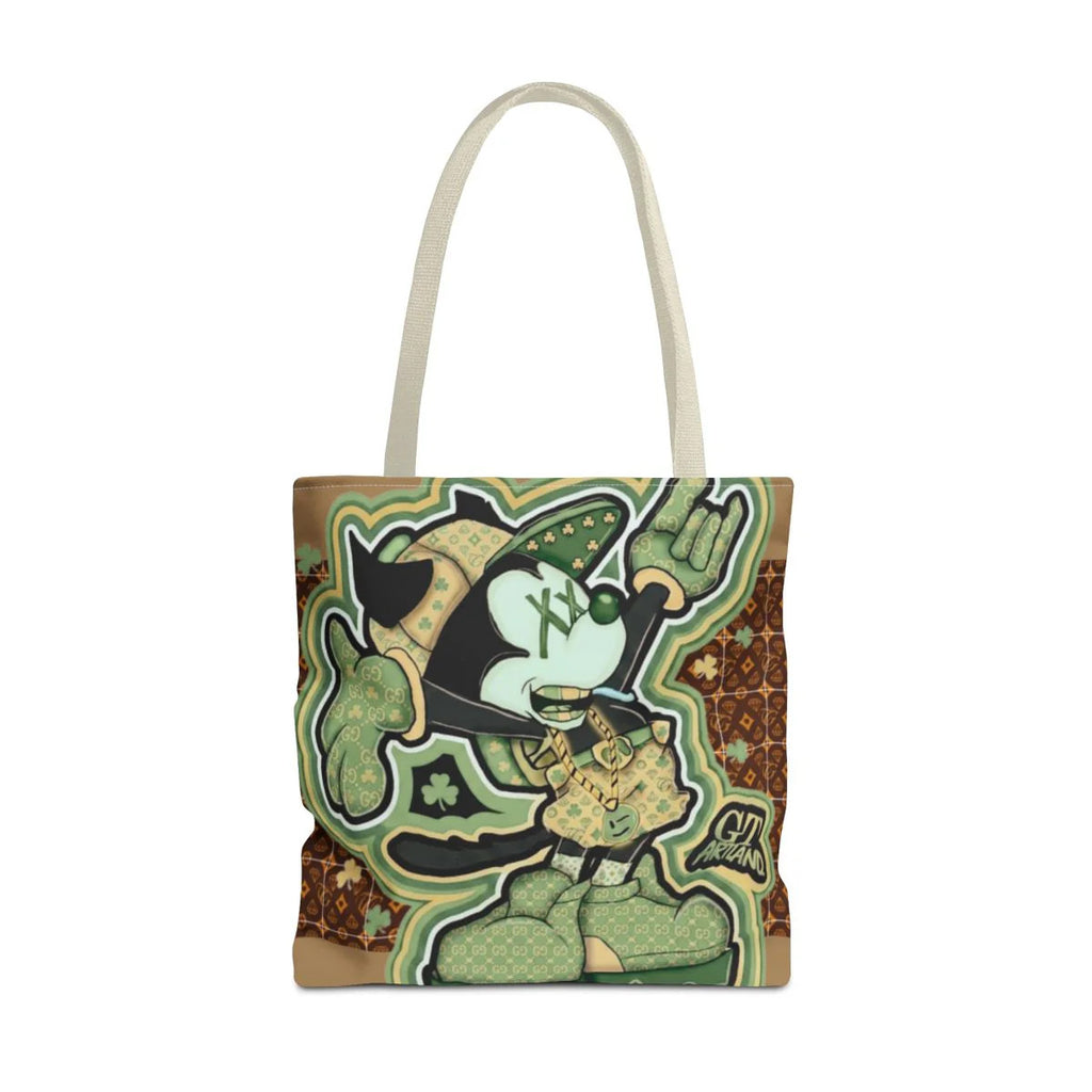 Shamrock "Lucky Art" Irish Designer mouse st patricks mickey Tote Bag by GT