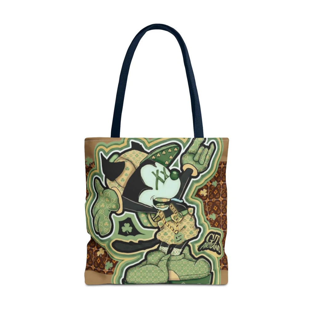 Shamrock "Lucky Art" Irish Designer mouse st patricks mickey Tote Bag by GT