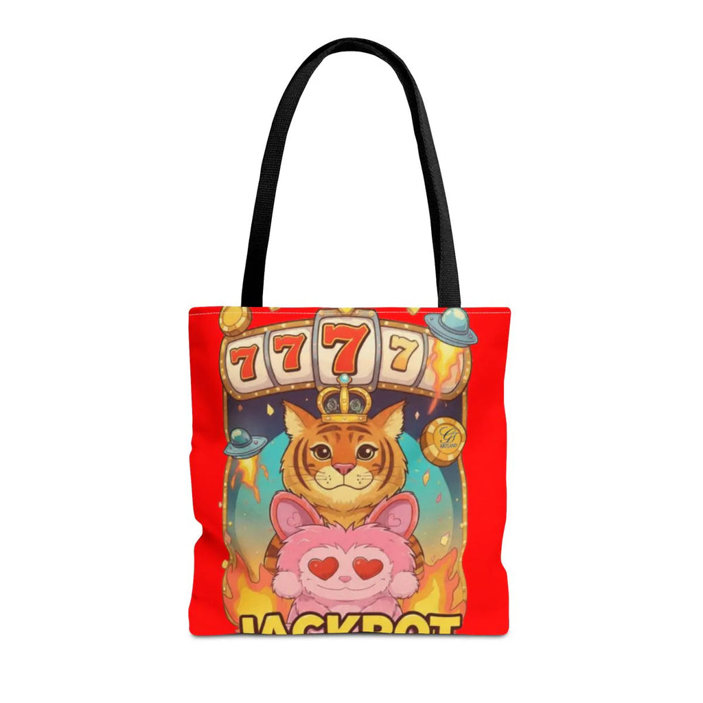 Jackpot "777" Tiger Bubu Casino Style HD Tote Bag Designer | All-Over Print by
