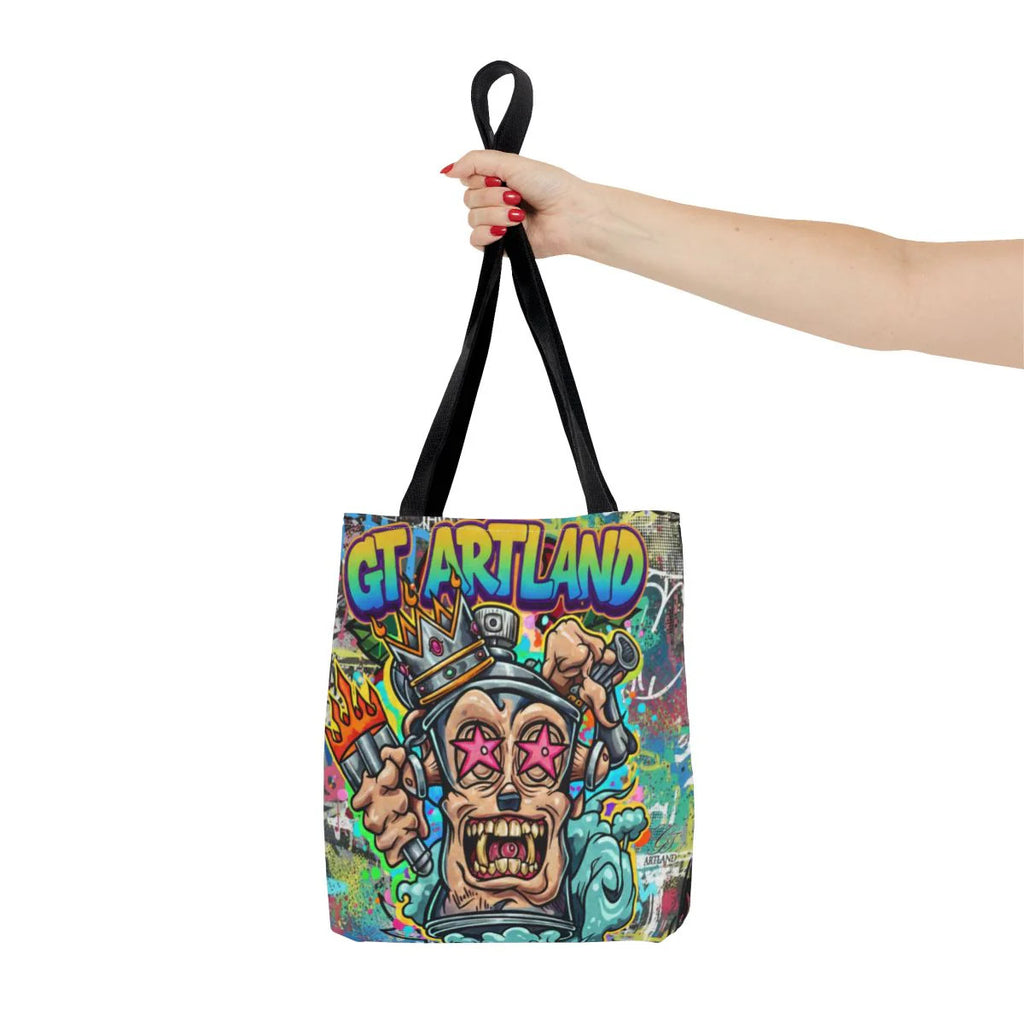 Spray Can King Art God Designer Tote Bag Designer | All-Over Print by GT Artland
