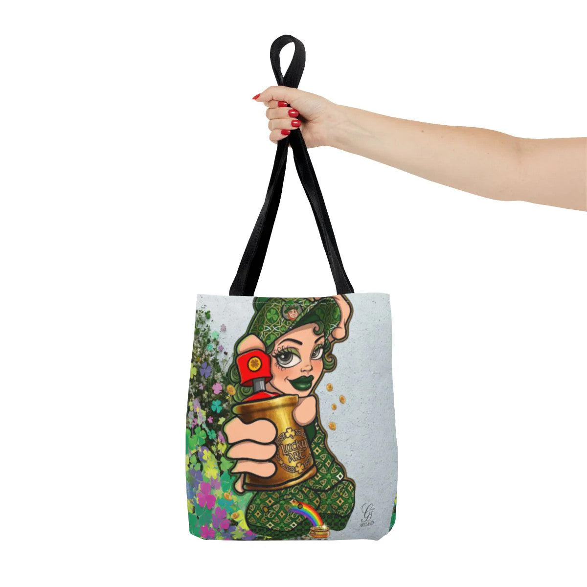 "Lucky Art" Spray Can Vanilla Girl St Patrick Graffiti Splash Theme Designer
