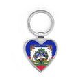 Haiti Pride Flag Heart Keychain by GT Artland