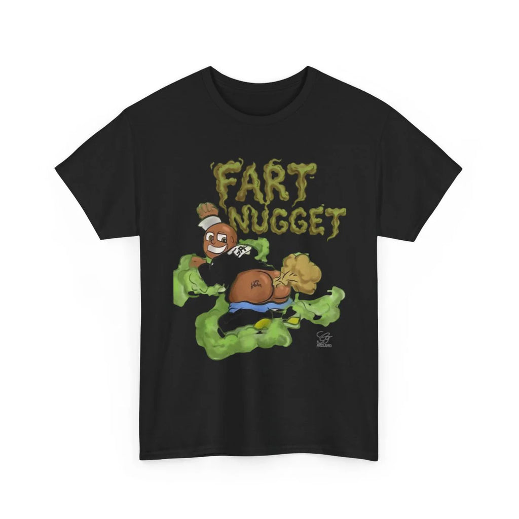 Fart Nugget Ebony Edition Unisex Heavy Cotton Tee by GT Artland