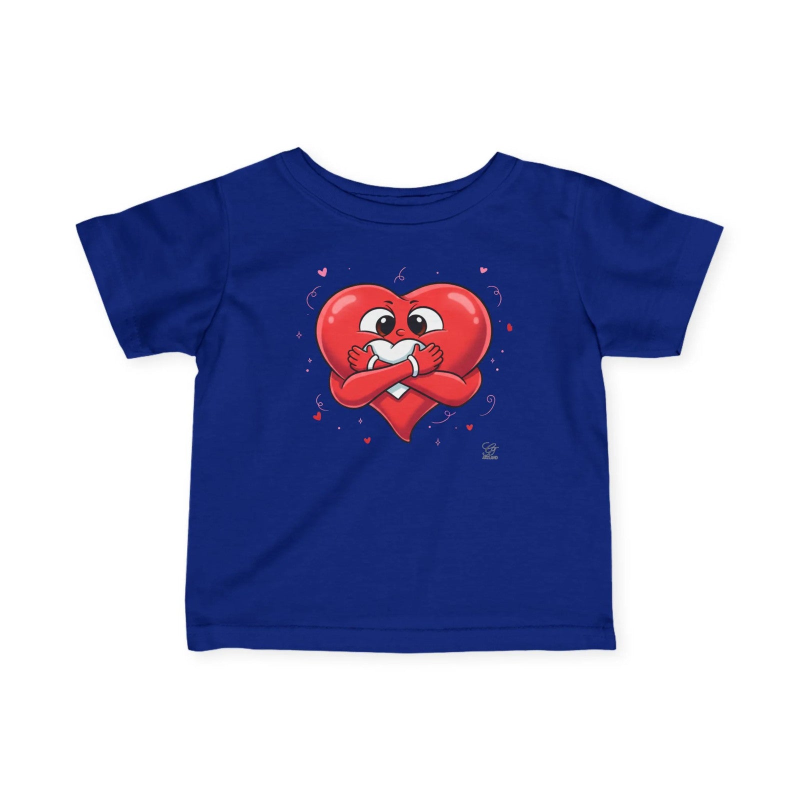 Cute Baby Heart Holding Heart Love Infant Fine Jersey Tee by GT Artland