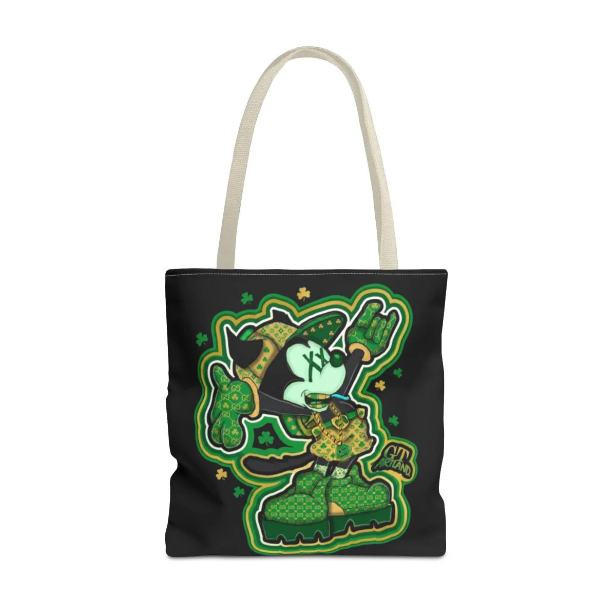 "Lucky Art" Urban Shamrock Designer Mickey Graffiti Splash St. Patrick Theme