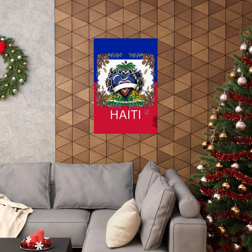 Haitian Pride Urban Designer Poster | Matte Vertical Posters by GT Artland
