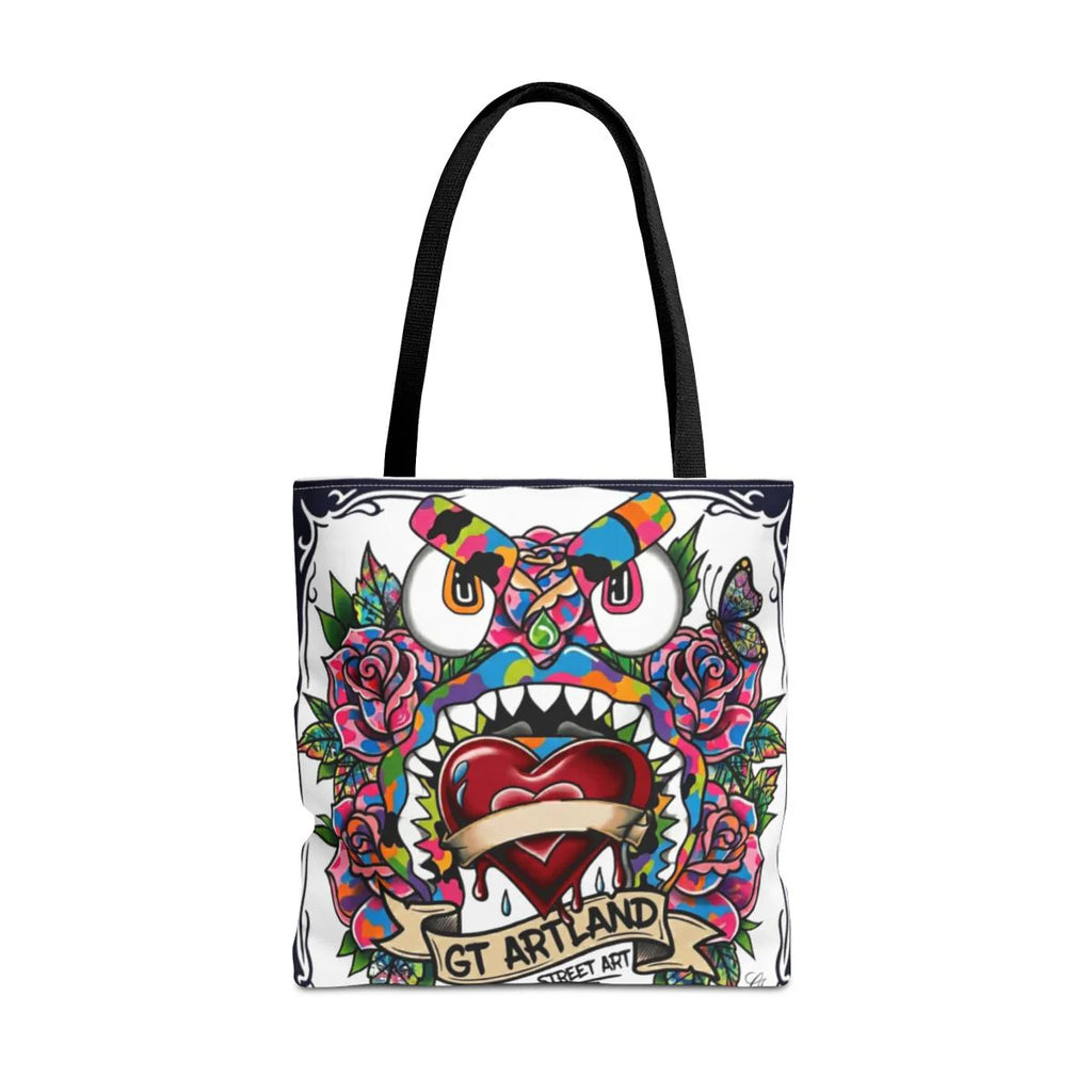 Colorful Gape Tattoo Monster Heart Tote Bag Designer Edition | All-Over Print