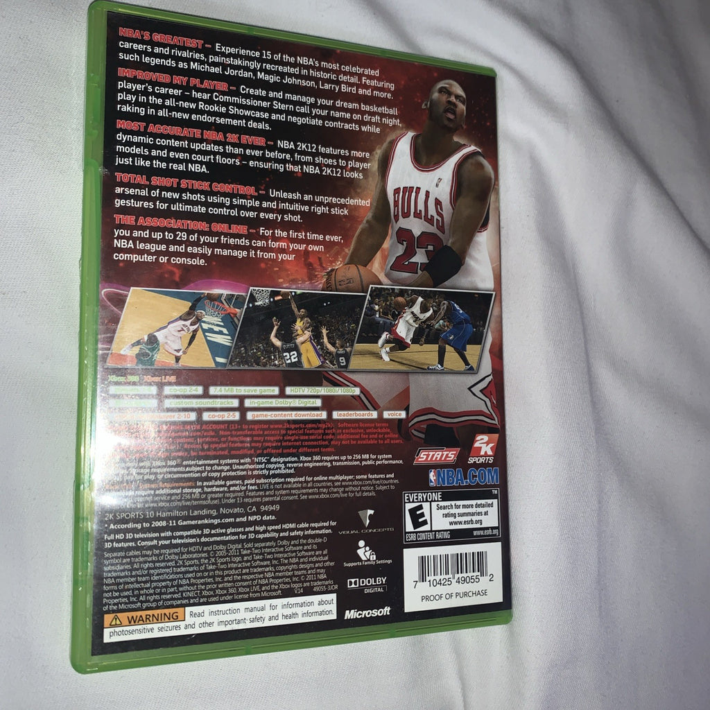 NBA 2K12 (Microsoft Xbox 360, 2011)