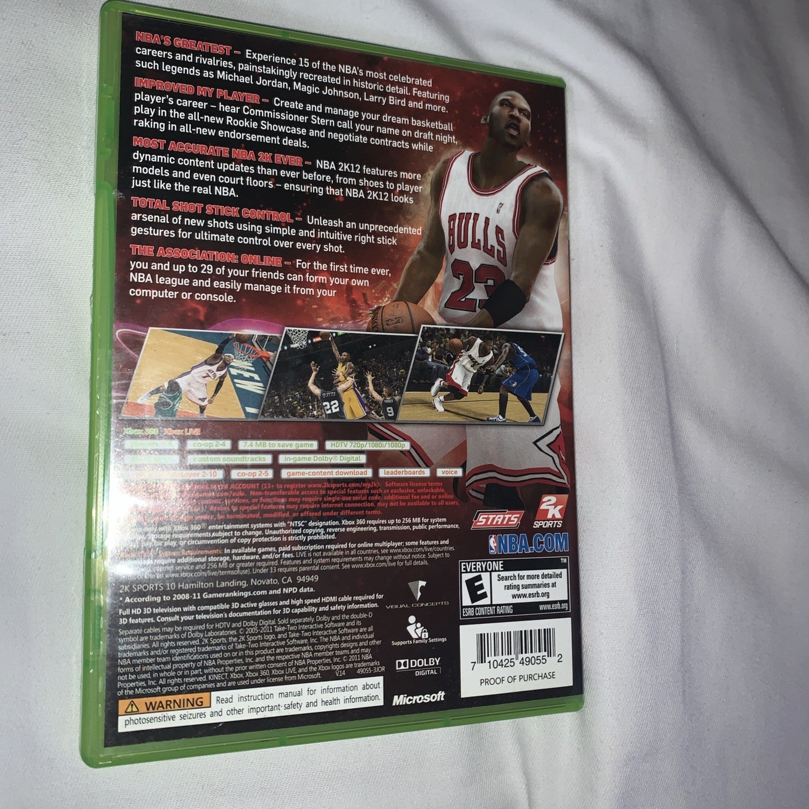 NBA 2K12 (Microsoft Xbox 360, 2011)