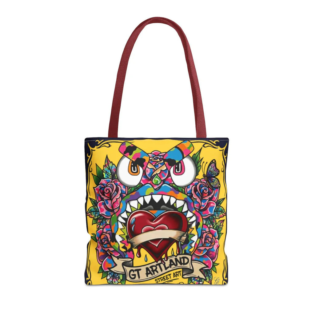 Colorful Gape Tattoo Monster Heart Tote Bag Designer Lucky Gold Edition |