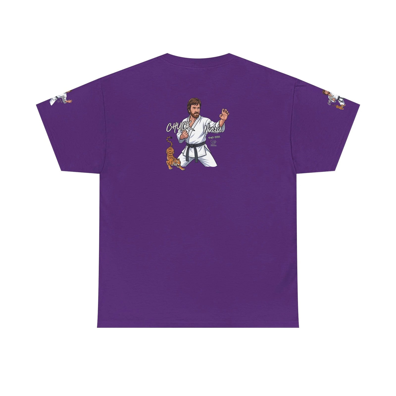 Chuck Norris Karate Pose T-Shirt | Tiger Illustration, Martial Arts Tee by GT