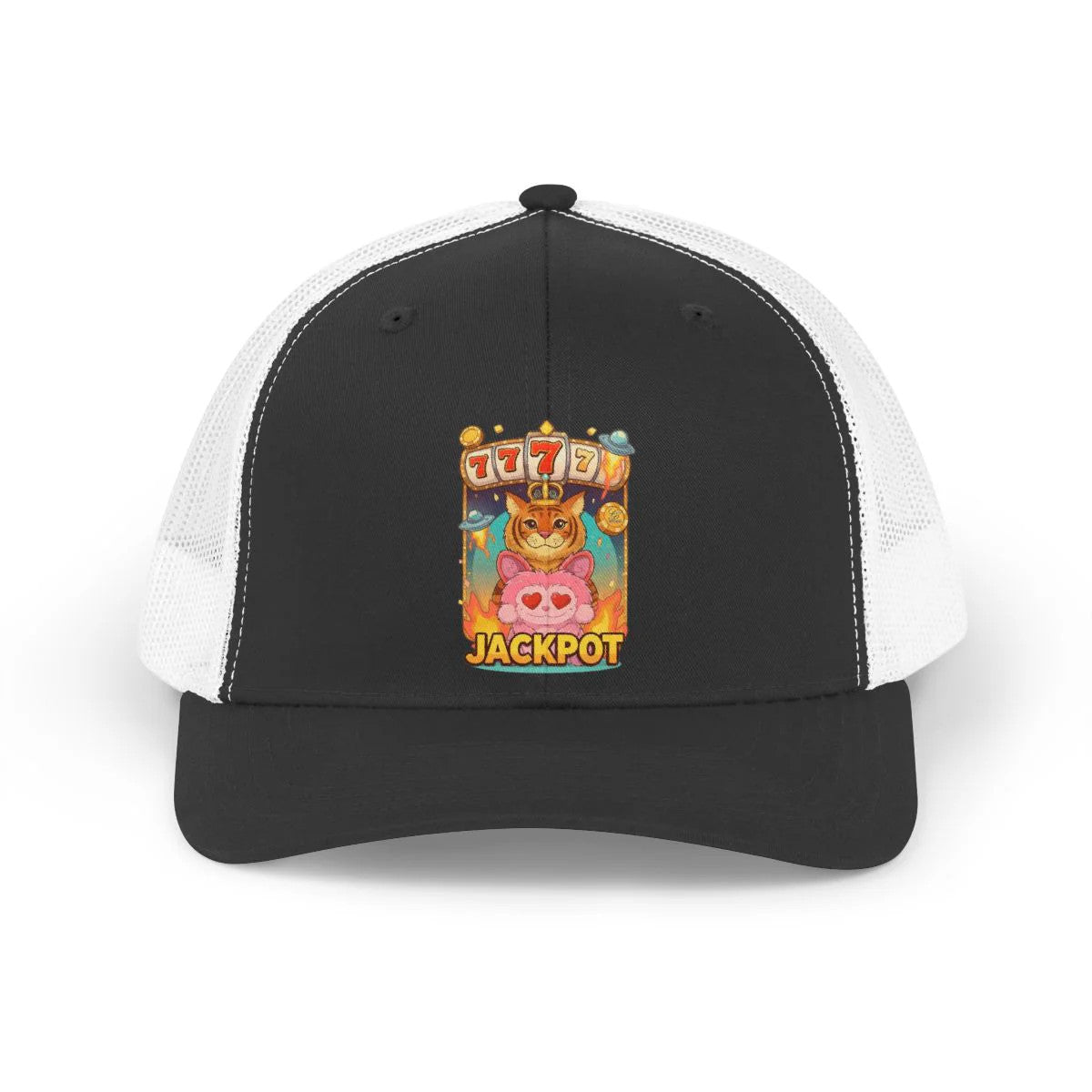 Jackpot Catz "777" Designer Trucker Retro Hat by GT Artland