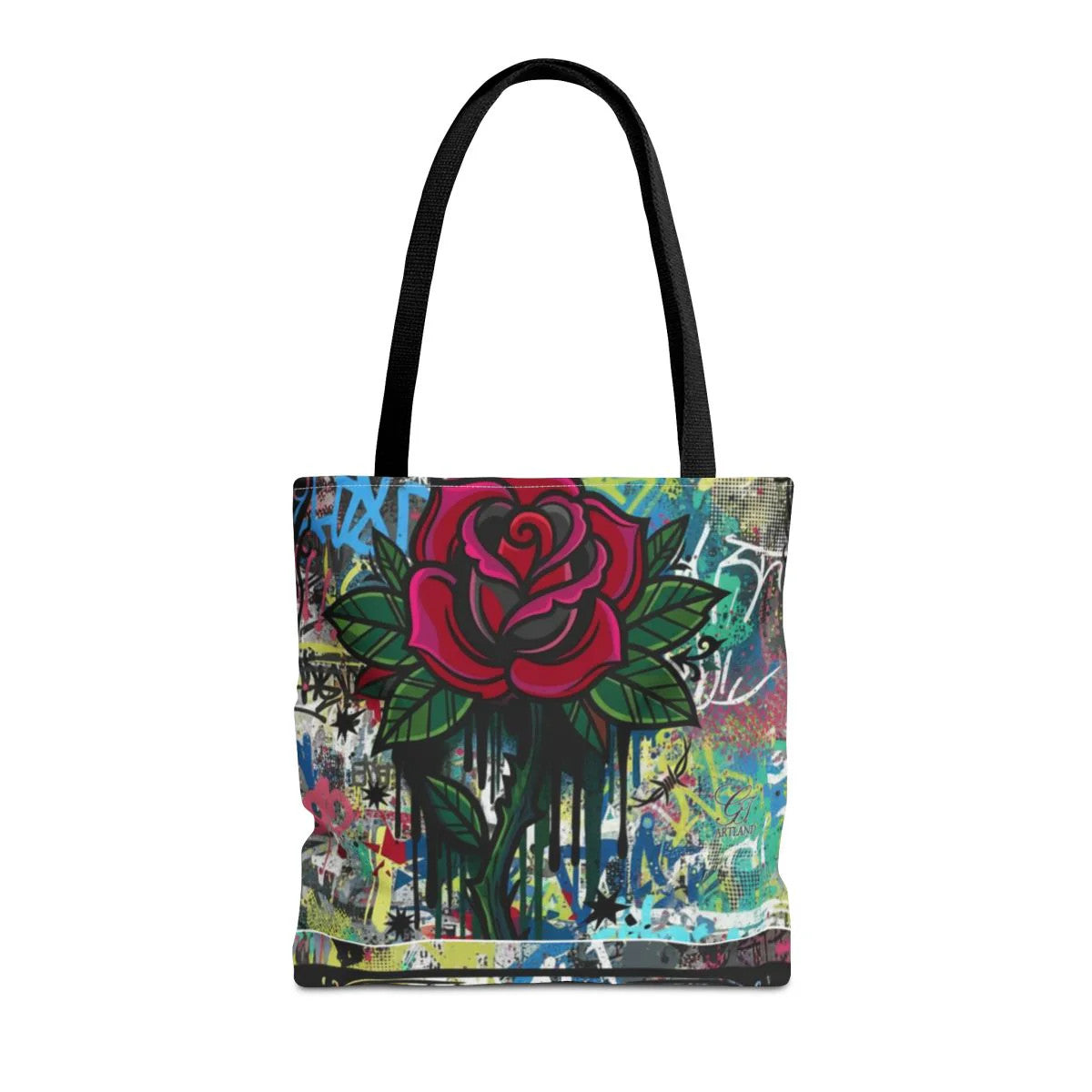 Dripping Heart Graffiti Swag Love Drip Designer Tattoo Rose Splash Tote Bag