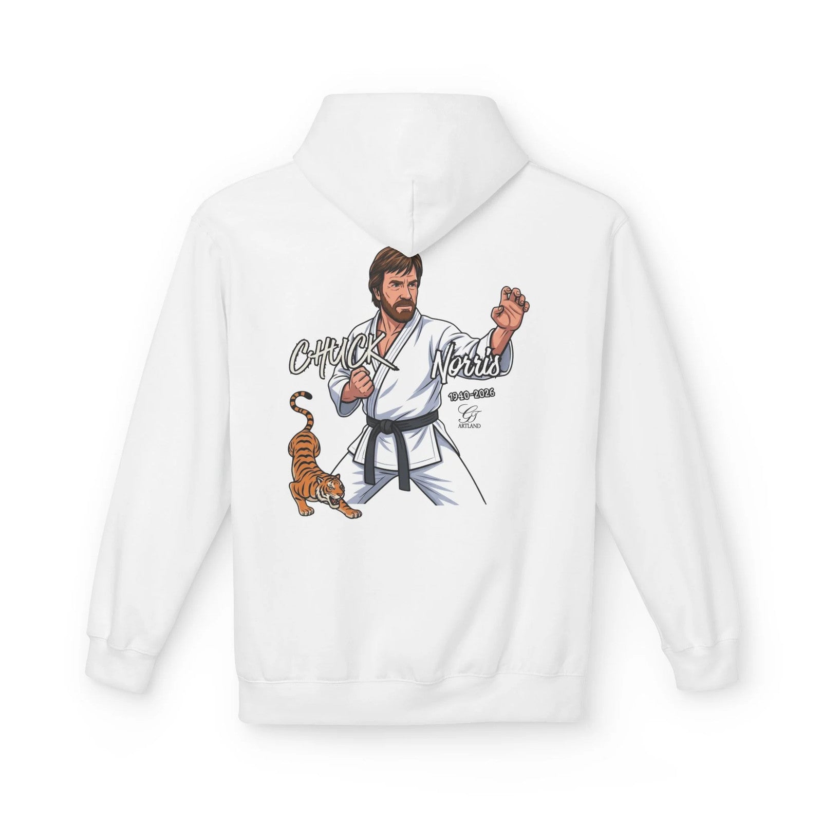 Chuck Norris Karate Hoodie | Martial Arts, Tiger Illustration by GT Artland