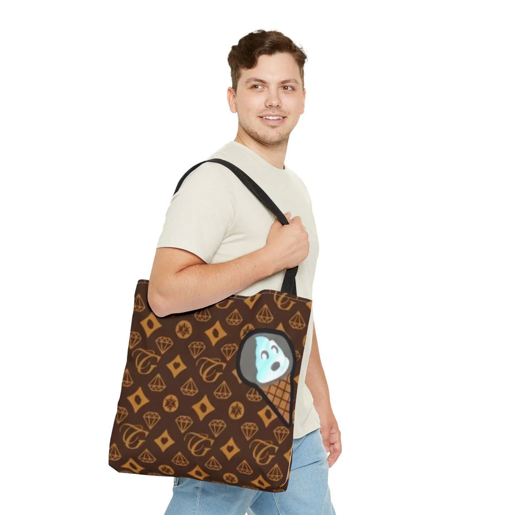 Designer Ice Cream Sandwich Luxury Tone Tote Bag by GT Artland