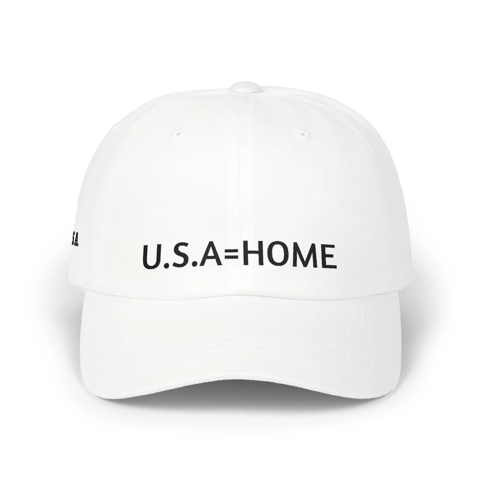 U.S.A=HOME Cap | Embroidered Unisex Hat, Patriotic Baseball Cap