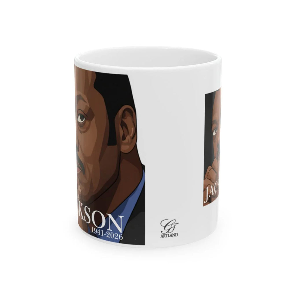 Jesse JACKSON Tribute Ceramic Mug, (11oz, 15oz) by GT Artland
