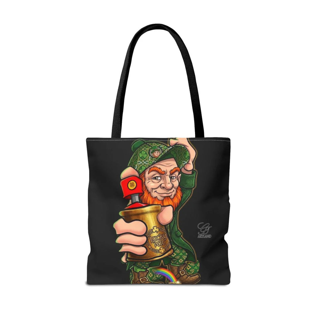 Spray Can Leprechaun Designer Tote Bag by GT Artland