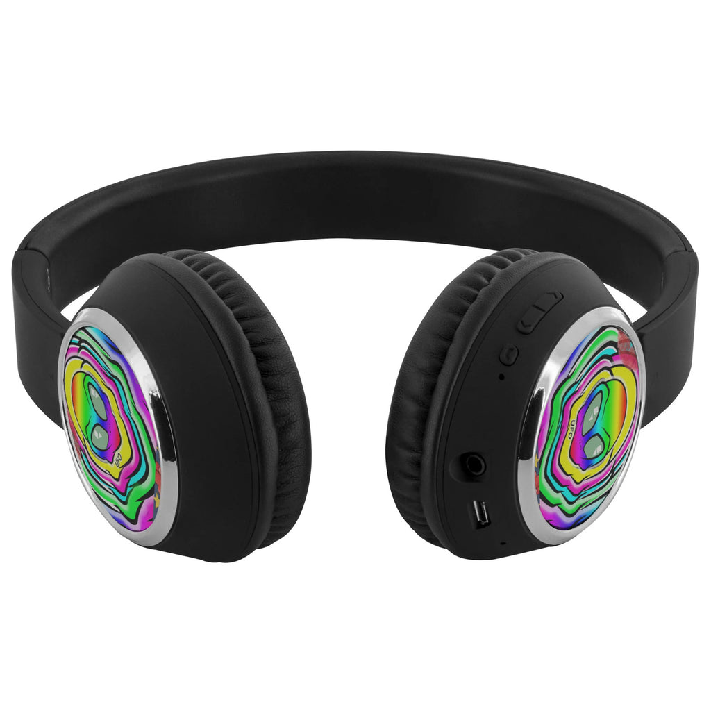 Electric UFO Rainbow Designer Beebop Headphones by GT Artland