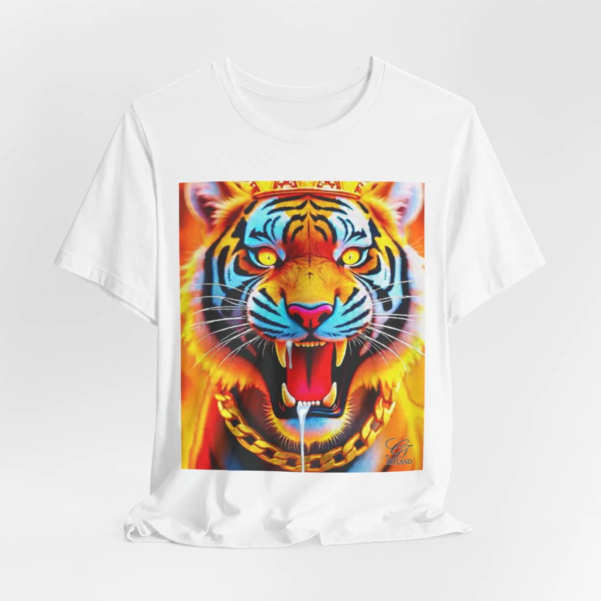 Hungry Fire Tiger Unisex Jersey Short Sleeve Tee by GT Artland