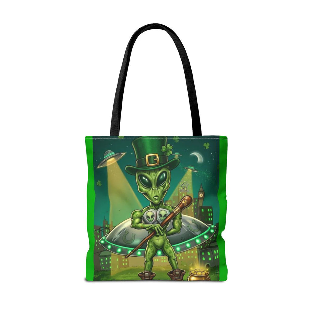 "Lucky Art" Urban Shamrock Designer Alien UFO Graffiti St. Patrick Theme