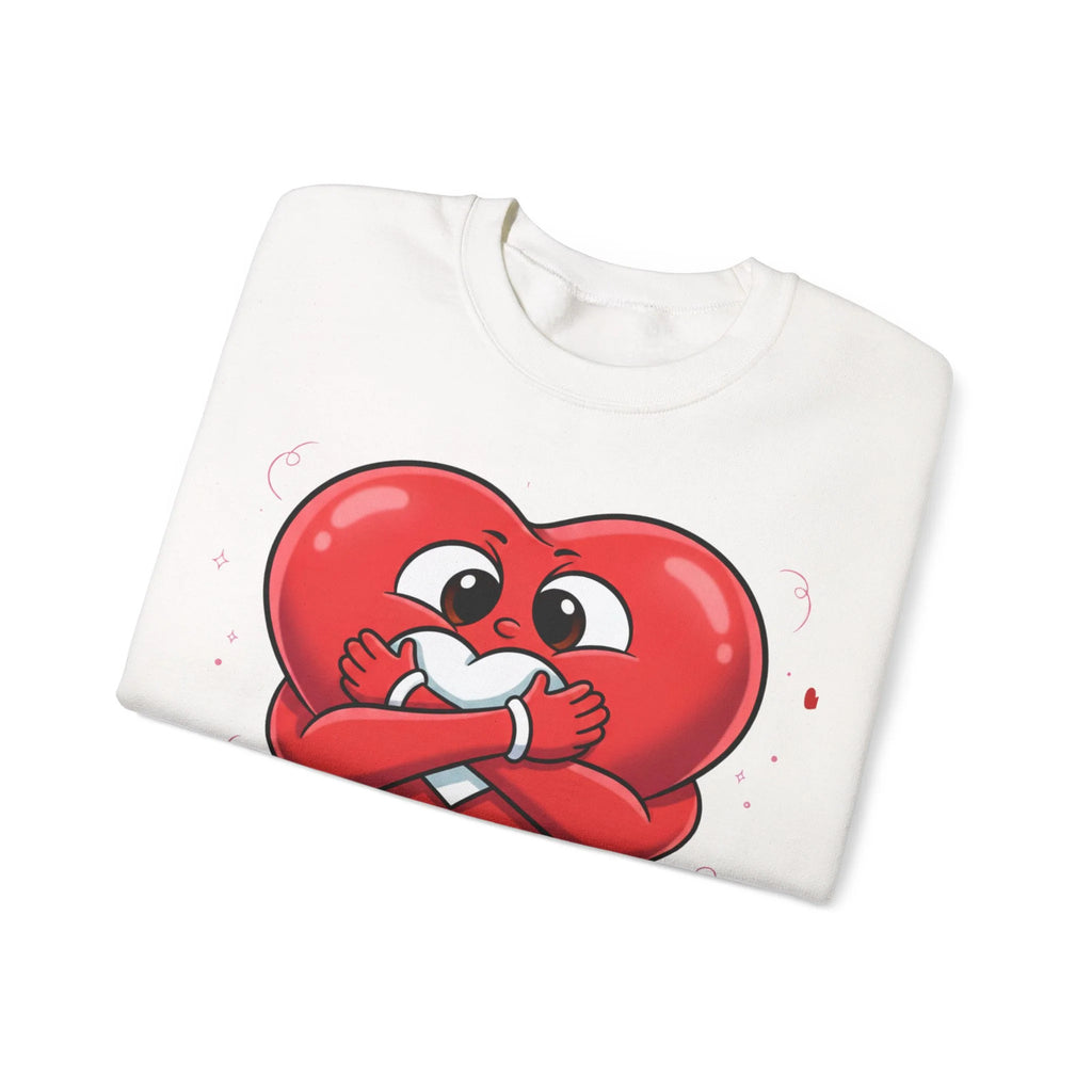 Cute Heart Holding Heart Unisex Heavy Blend™ Crewneck Sweatshirt by GT Artland