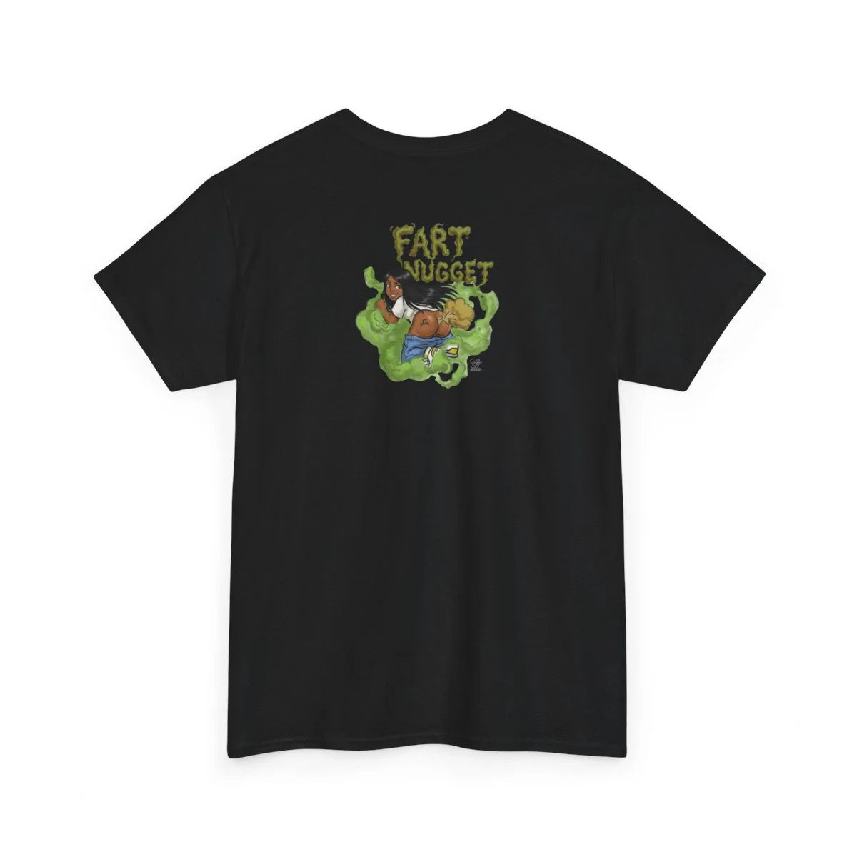 Fart Nugget Ebony Girl Unisex Heavy Cotton Tee by GT Artland