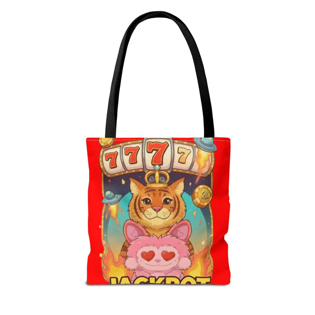 Jackpot "777" Tiger Bubu Casino Style HD Tote Bag Designer | All-Over Print by