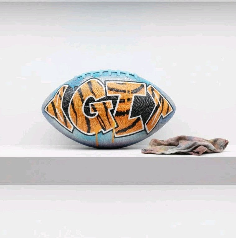 Custom GRAFFITI Tagged Football Any NAME ANY COLOR PERSONALIZED