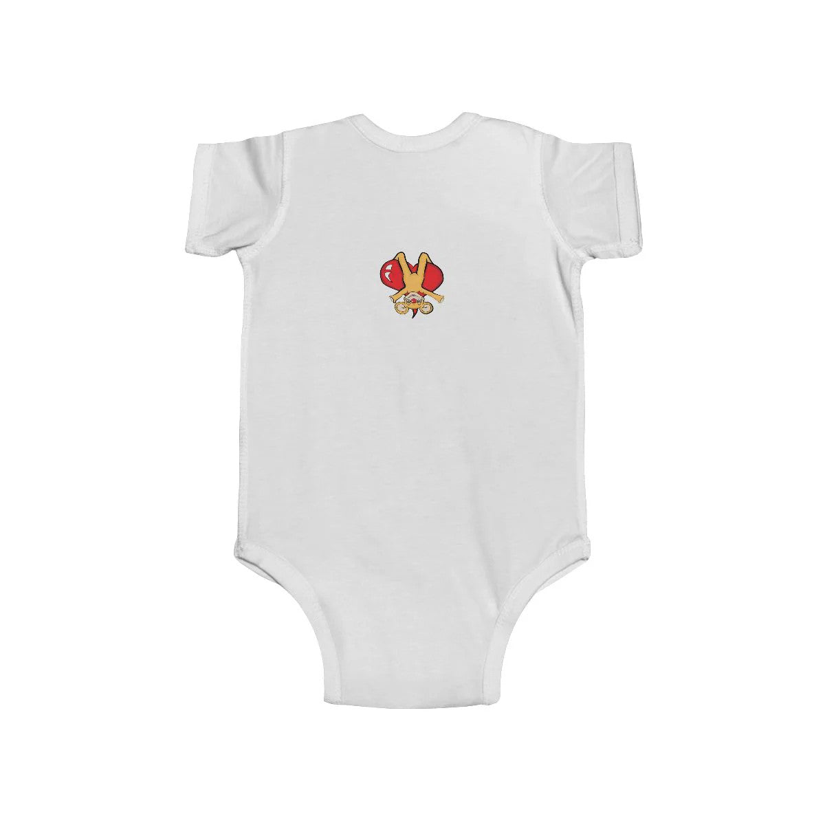 Cute Upside Down Droopy Bear Infant Fine Jersey Bodysuit by GT Artland