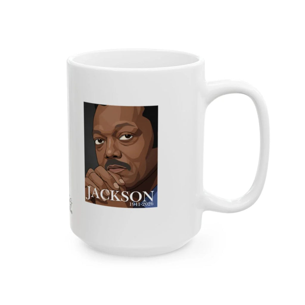 Jesse JACKSON Tribute Ceramic Mug, (11oz, 15oz) by GT Artland