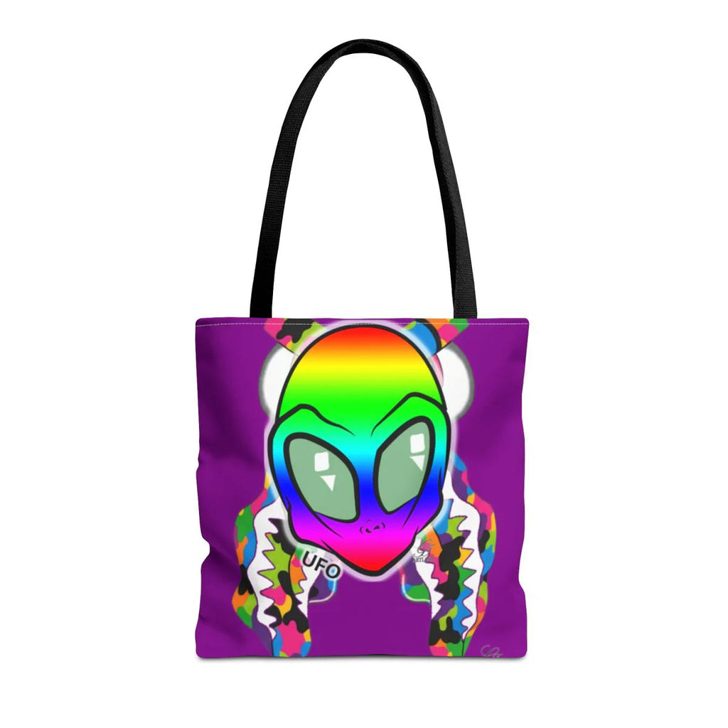 UFO Gape Gator Fatigue Designer Bite Tote Bag (AOP) by GT Artland
