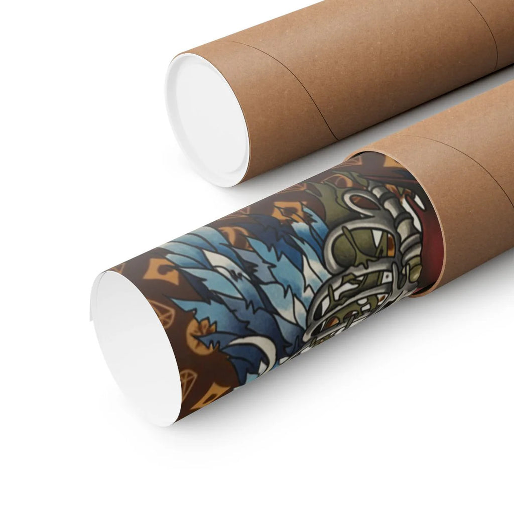 Fragmented Yet Flying High Fashion Graffiti Designer Matte Vertical Posters by