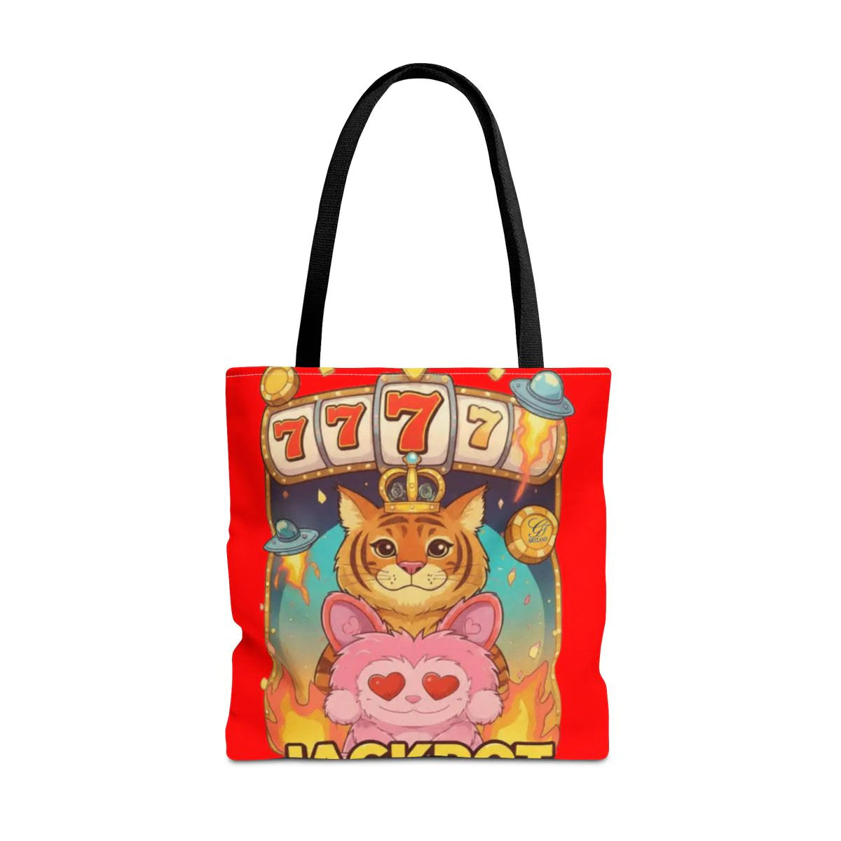 Jackpot "777" Tiger Bubu Casino Style HD Tote Bag Designer | All-Over Print by