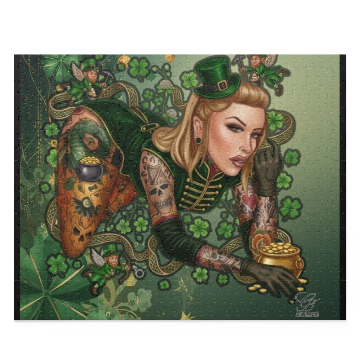 Irish "Lucky Art" Model Vixen Designer Puzzle (120, 252, 500-Piece) by GT